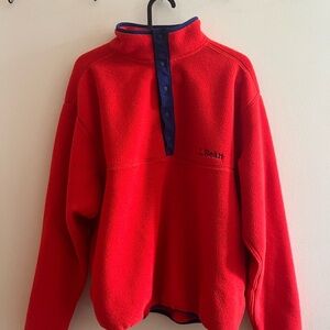 L.L. Bean Unisex Red Fleece